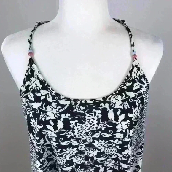 Apt. 9 Intimates Black & White Floral Tank Size L - Picture 2 of 6